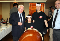 Prof. Krebs with a little drummer